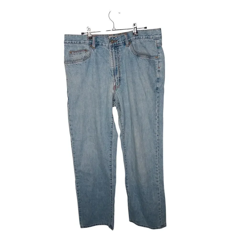 Indigo Palms Men’s Relaxed Fit Blue Jeans Size 36x30 Straight Leg Zip Fly Denim
